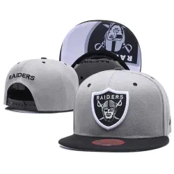 Raiders Fresh Logo Gray Adjustable Hat LT