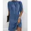 Ruched Mock Neck Half Sleeve Casual Dress