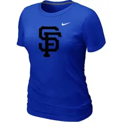 San Francisco Giants Heathered Blue Nike Women\'s Blended T-Shirt