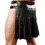 Sexy Solid Color PU Leather Pleated Skirt