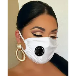 Solid Breathing Washable Valve Face Mask (2 filters as gift)