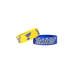 St. Louis Blues Bracelets - 2 Pack Wide - Special Order