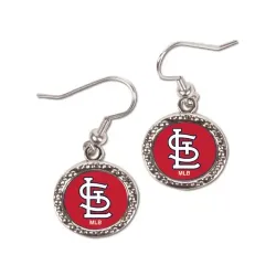 St. Louis Cardinals Earrings Round Design - Special Order