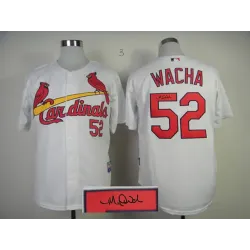 St. Louis Cardinals #52 Wacha White Signature Edition Jerseys