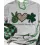 St. Patrick's Day Lucky Shamrock Heart Print Casual T-shirt