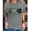 St. Patrick's Day Lucky Shamrock Heart Print Casual T-shirt