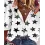 Star Print Long Sleeve Shirt