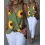 Sunflower Butterfly Print Wrap Tank Top