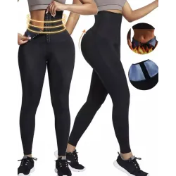 Sweat Sauna Body Shaper Tummy Control Thermo Neoprene Gym Weight Loss Slimming Active Pants