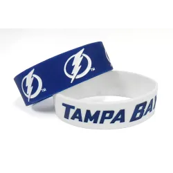 Tampa Bay Lightning Bracelets - 2 Pack Wide - Special Order