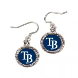 Tampa Bay Rays Earrings Round Design - Special Order