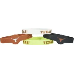 Texas Longhorns Bracelets - 4 Pack Silicone - Special Order