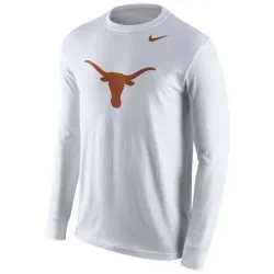 Texas Longhorns Nike Cotton Logo Long Sleeve WEM T-Shirt - White