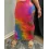 Tie Dye Skinny Cut-out Midi Skirts