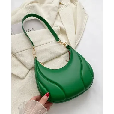 Trendy Zipper Design Shoulder Bag