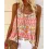 Tribal Print Flowy Cami Top