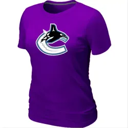 Vancouver Canucks Big & Tall Women\'s Logo Purple T-Shirt