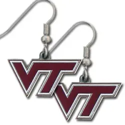 Virginia Tech Hokies Earrings Dangle Style - Special Order