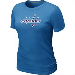 Washington Capitals Big & Tall Women\'s Logo L.blue T-Shirt