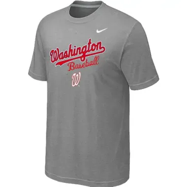 Washington Nationals 2014 Home Practice T-Shirt - Light Grey