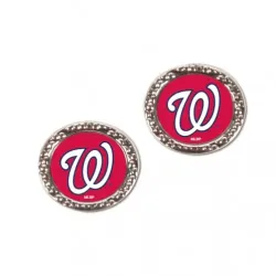 Washington Nationals Earrings Post Style - Special Order